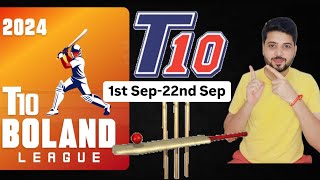 🔴 Live  Boland T10 2024  Full Schedule and Live Streaming in India AbhayCricketinfo [upl. by Royo567]