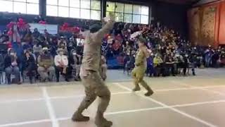 militares bailando cueca en mi querido chile [upl. by Sutelc482]