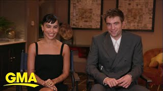 Zoe Kravitz and Robert Pattinson talk about new film ‘The Batman’ l GMA [upl. by Bury]