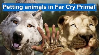 Petting animals in Far Cry Primal  an alternate Beast Master trailer [upl. by Isadora]