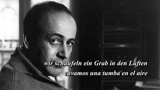 Paul Celan  Todesfuge  Fuga de la muerte sub español [upl. by Kieryt574]