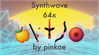 synthwave 64x by pinkae 189 Bedwars Texture Pack [upl. by Eben]