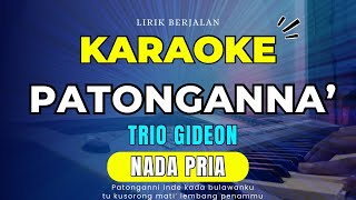 KARAOKE LAGU PATONGANNI INDE NADA PRIATRIO NOBEL KARAOKE LAGU TORAJA TERBARU  LIRIK BERJALAN [upl. by Adnwahsor]