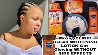 Use clinic clear Whiteing lotion no side effects  How to mix clinic clear lotion get a Glowing skin [upl. by Sergius]