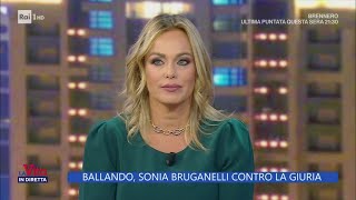 BruganelliBallando quotAggressiva perché mi sono rotta una costolaquot  La Vita in diretta 07102024 [upl. by Datnow]