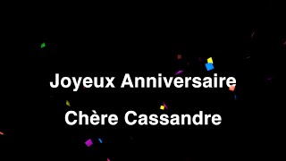 Cassandre 30 ans [upl. by Aciruam]