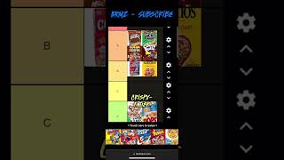 Cereal Tier List [upl. by Lorri]