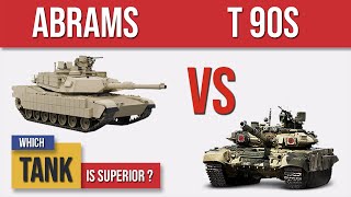 M1A2 Abrams vs T90s  Military Tank Comparison [upl. by Oirom]