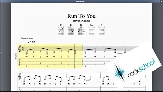 Run To you Rockschool Hot Rock Grade 1 Guitar [upl. by Gerty]