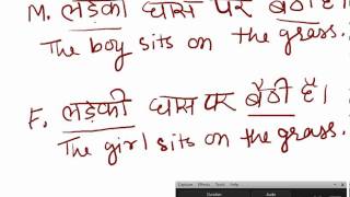 Hindi Lesson 2  Nouns and Gender  Part 1mp4 [upl. by Aneed]