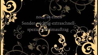 Coppelius  Diener 5er Herren das Leiden des jungen B mit Lyrics [upl. by Atnahs]