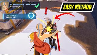 How to EASILY Hit opponents with a melee weapon Fortnite [upl. by Je]