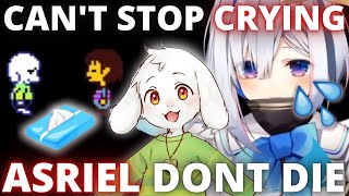 【Hololive】Kanata cries after fighting Asriel and forgiving him Pacifist Route【Undertale】【Eng Sub】 [upl. by Rozina]