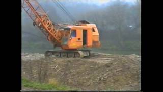 MENCK M 90 Draglines  Work  Nassbaggerei Neckar Plochingen Germany [upl. by Iaria]