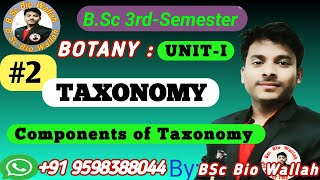 Components Of Taxonomy  identification  Nomenclature amp Classification  TAXONOMY  taxonomy [upl. by Piers]