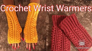 HOW TO CROCHET WRIST WARMERs  EASY BEGINNERS TUTORIAL simplyangeltiah wristwarmers subscribe [upl. by Karub]