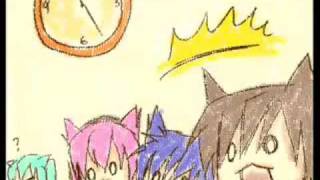 Miku Rin Len KAITO Cats Ears Switch Fanmade PV english subbed annotation [upl. by Barde]