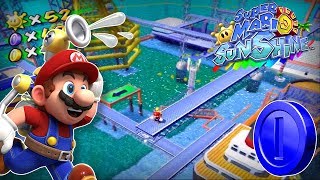 Super Mario Sunshine  Ricco Harbor Blue Coins [upl. by Esorrebma]