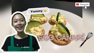 Egg Canapé Appetizer Quick and simple [upl. by Anehsuc]