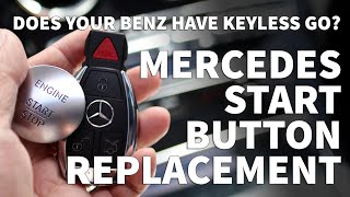 Mercedes Start Stop Button – Keyless Go Button Replacement  Keyless Go Install Tutorial [upl. by Sirahc]