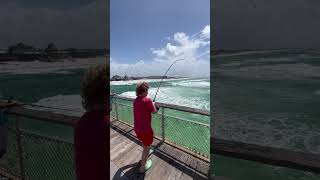 Fishing in the ocean off of Okaloosa pier [upl. by Nilyak]