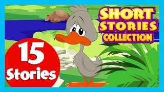 SHORT STORY for CHILDREN 15 Moral Stories  Hare and Tortoise Story amp more [upl. by Enitsyrk6]