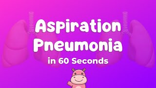 🫁 Aspiration Pneumonia Explained in 60 seconds [upl. by Terpstra378]