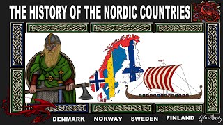 The Nordic Countries Animated Scandinavian History [upl. by Reivax]