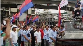 Saksi Grupong Piston idinaan sa rally ang pagtutol sa phaseout ng mga lumang jeepney [upl. by Paff]