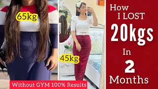 My Weight Loss Journey From 65kg to 45kg With Intermittent Fasting [upl. by Intyrb177]