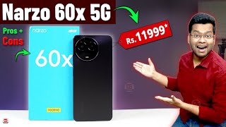 Narzo 60x 5G Unboxing and Initial Impression  realme Narzo 60x Camera Video Gaming Price India [upl. by Eetnod588]