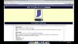 How to Form an LLC in Indiana [upl. by Ayotl]