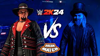 WWE 2K24  Undertaker vs Uncle Howdy  DREAM MATCH Casket Match [upl. by Nnaaihtnyc]