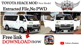 Toyota Hiace new model mod for bussid bussid modsToyota modhiaceliveryfree downloadbussid [upl. by Aicetal]