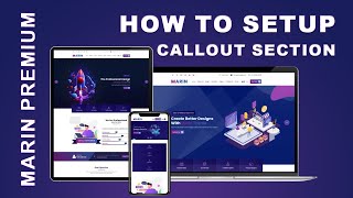 Marin Premium WordPress Theme How To Setup Callout Section [upl. by Adiaj898]