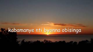 OBISINGA LYRICS VIDEO [upl. by Venetia]