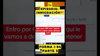 🇺🇸 TUTORIAL PARTE 2 COMO PUEDES OBTENER TU I94 💼Online de Manera Rápida shorts [upl. by Garceau872]