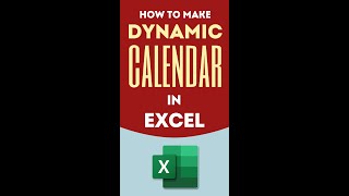 Calendar in Excel Make Dynamic Interactive Calendar in Excel with Formula  Conditional Formatting [upl. by Althee948]