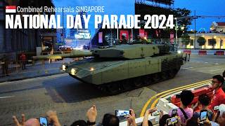 Singapore 🇸🇬 National Day Parade 2024  Combined Rehearsal 22 Jun  Virtual Walk 4K [upl. by Gainer]