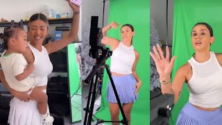 Andrea Espada tiktok Dancing fun Video Shooting behind the Scenes  The Royalty Family [upl. by Ylrehc]