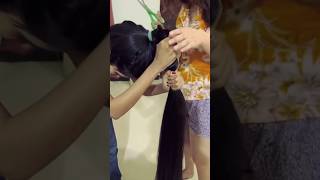 Transforming Hair into Hope 😊 haircut hairdonation donate longhair ytshorts cut viralvideo [upl. by Bran]