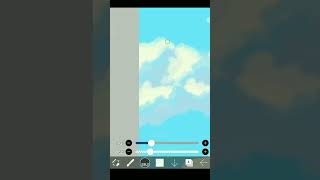 Ibis paint x timelapse cobain trik gambar awan dari artroomoff [upl. by Atiuqet567]