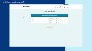 Allianz Persoonlijk Pensioen Portaal – Waardeoverdracht [upl. by Gnuy]