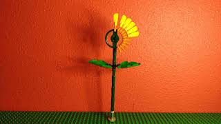 Sunflower growinglego stop motion [upl. by Aunson]