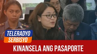 DFA cancels Alice Guo’s PH passport  Teleradyo Serbisyo 04 October 2024 [upl. by Ailemaj]