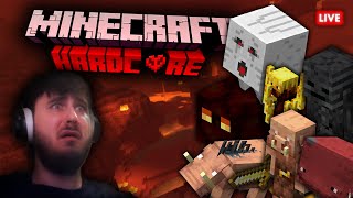 🔴LIVE  ACTUALLY MASTERING THE NETHER  HARDCORE MINCRAFT 🔴 [upl. by Heisel]