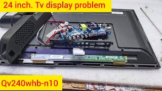 24 inch tv display problem  Qv240whbn10  24 inch tv no display problem 24 inch tv ckv line [upl. by Olsen]