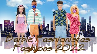 Fashionistas Barbie amp Ken Fashions 2022 new Looks Outfits Part1 [upl. by Yelnoc]