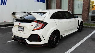 Honda Civic Type R 2018  white color  306 hp 295 lbft  4K UltraHD [upl. by Eniamraj]