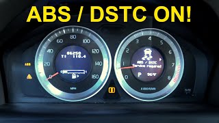 2013 Volvo XC 60 ABS  DSTC dash light on [upl. by Aneala]